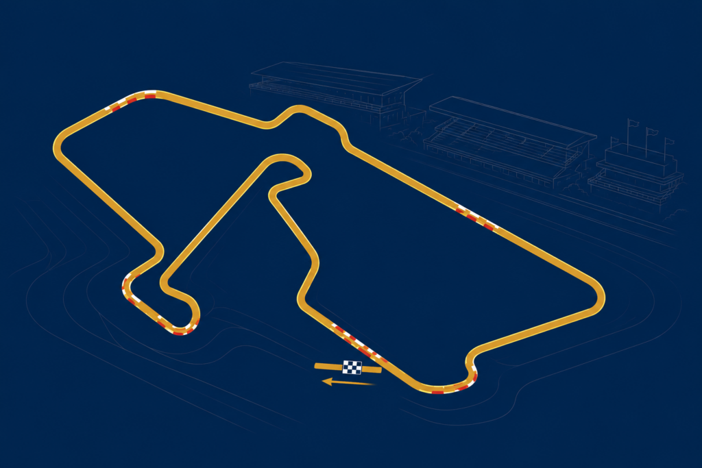 Illustration von Silverstone Circuit