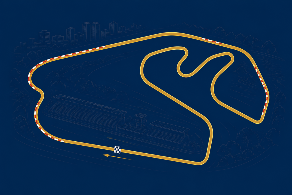 Illustration von Autódromo José Carlos Pace (Interlagos)